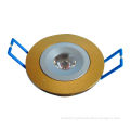 3w Led Down Lighting Fixtures 100 - 250vac With Lathing Aluminium Material